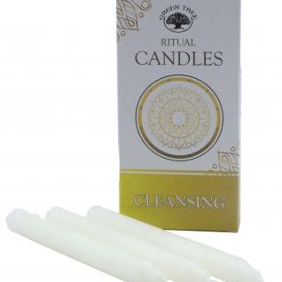 Vela Bujía ritual GREEN TREE Limpieza-blanco